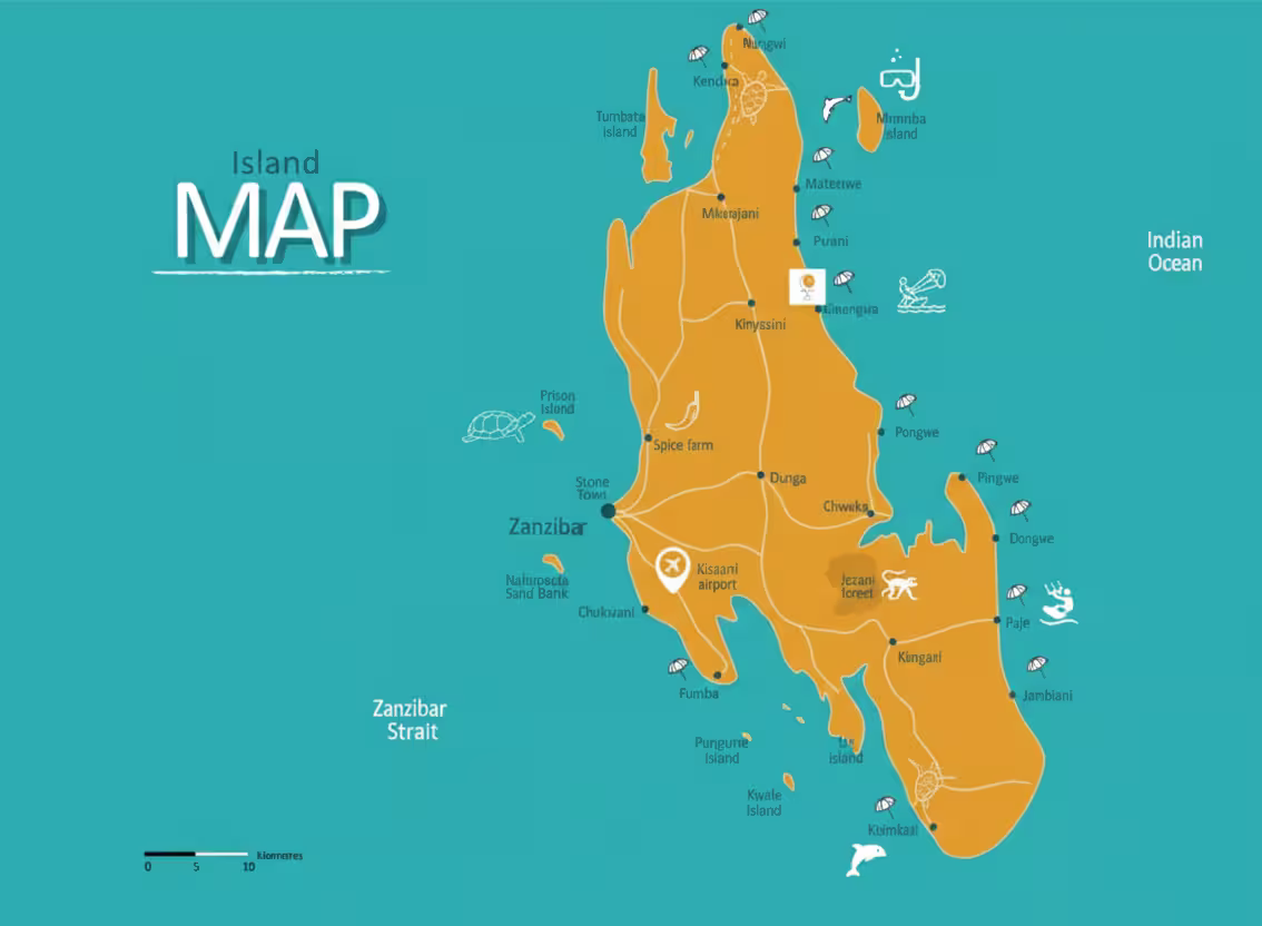 Map of Zanzibar placeholder